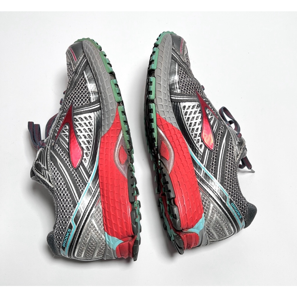 Brooks Womans Sneakers GTX Running Shoes Training Gray Red Size 8 Gore-tex - Picture 5 of 9